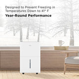 TCL - 50 Pint Dehumidifier with Pump, Wifi, Energy Star, 6A - White