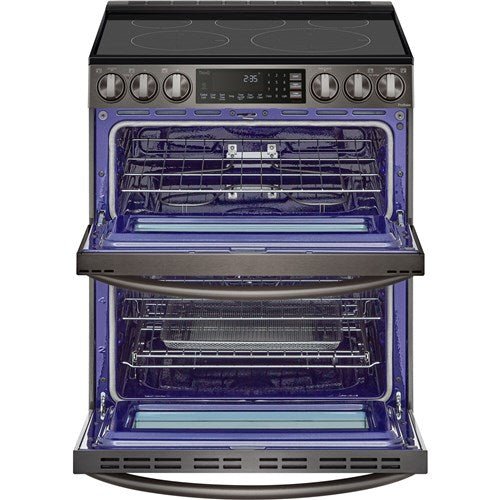 LG - 7.3 CF Smart Electric Double Oven Slide-In, ProBake, Convection, Air Fry - Electric Slide-in - LTEL7337D