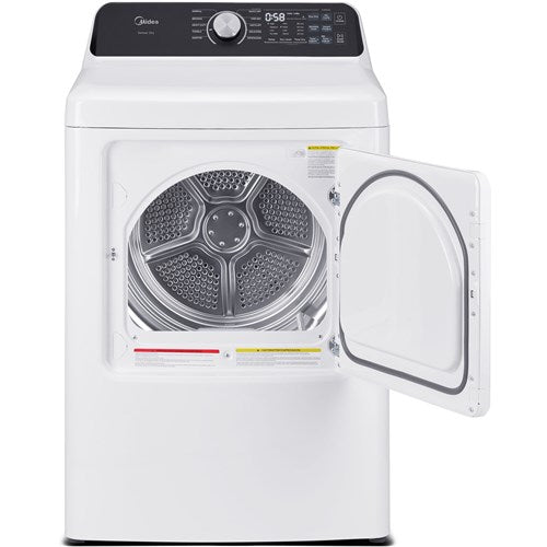 Midea - 7.0 CF Electric Dryer, Sensor DryDryers - MLTE45N4BWW