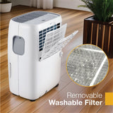 Whirlpool - 50 Pint Dehumidifier, White, E-Star, R32 - WHAD501DW