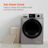 Magic Chef - 2.7 Cu Ft Washer Dryer Combo - MCSCWD27S5