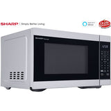 Sharp - 1.1 CF Smart Countertop Microwave Oven, Orville Redenbacher's Certified - Stainless