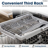 Sharp - 24" Dishwasher, 49 dBA, 3rd Rack - SDW6506JS