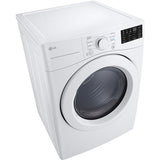 LG - 7.4 CF Ultra Large Capacity Electric Dryer with Sensor Dry, NFC Tag OnDryers - DLE3470W