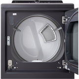 LG - 7.3 cu. ft. 7.3 CF Electric Dryer, Wi-Fi, Easy Load, AI Sensor Dry - Black Matte - DLE8400BE