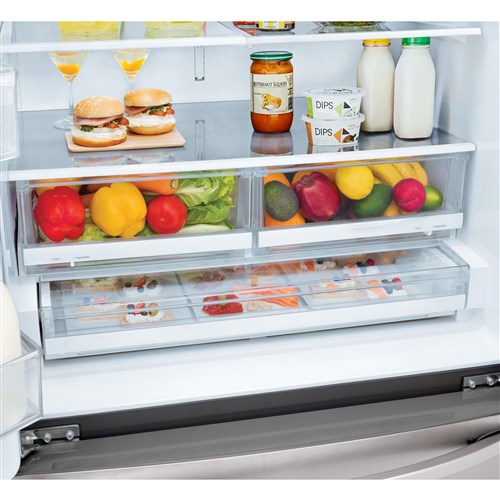 LG - 28 CF French Door, Ice and Water with Single Ice - LRFS28XBS