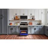 LG - 7.3 CF / 30" Double Electric Range, ProBake Convection, Air Sious Vide - LDEL7324SE
