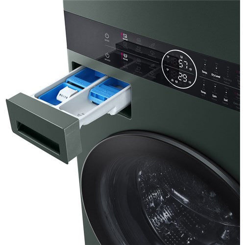 LG - 4.5 CF / 7.4 CF Gas Washtower with Center Control, TurboSteamLaundry Centers - WKGX201HGA