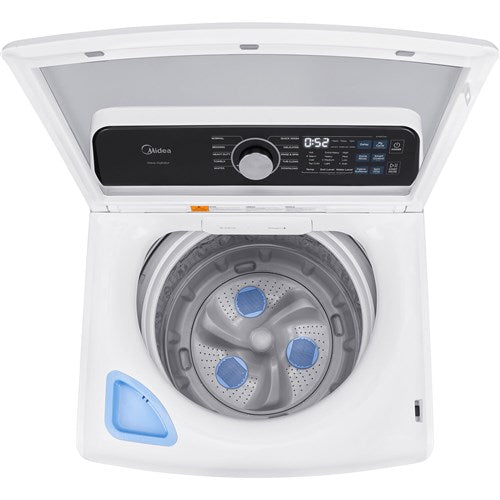 Midea - 4.5 CF Top Load Washer, Impeller, Stainless TubWash Machines - MLTW45M4BWW