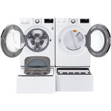 LG - 4.5 CF Front Load Washer (WM4000HWA) & 7.4 CF Gas Dryer (DLGX4001W) - WM4000HWA-G-KIT