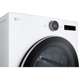 LG - 7.4 CF Ultra Large Capacity Gas Dryer w/ Sensor Dry, TurboSteam, Wi-Fi - DLGX6501W