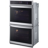 LG - 9.4 CF / 30" Smart Double Wall Oven with True Convection, InstaView - Electric Wall Ovens - WDEP9427F