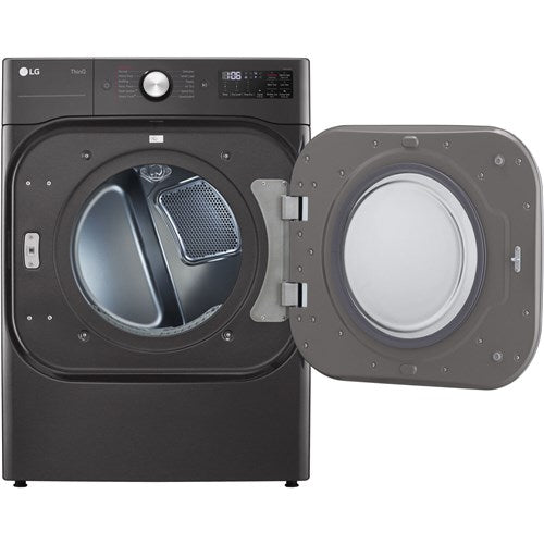LG - 9.0 CF Mega Capacity Gas Dryer with Sensor Dry, Turbo Steam - DLGX8901B