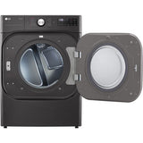 LG - 9.0 CF Mega Capacity Gas Dryer with Sensor Dry, Turbo Steam - DLGX8901B