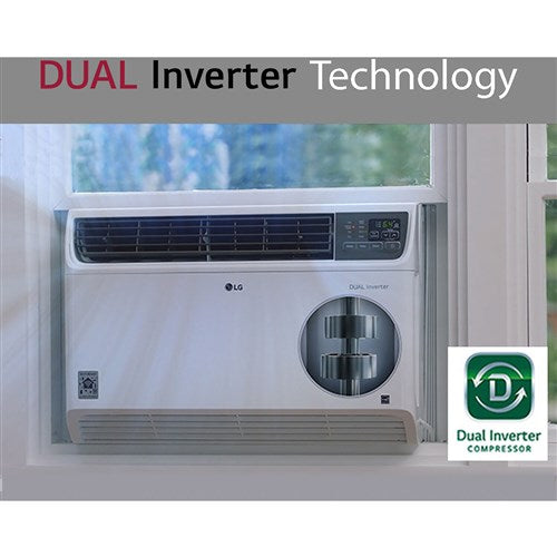 LG - 14, 000 BTU Window Air Conditioner with Inverter - White | LW1517IVSM