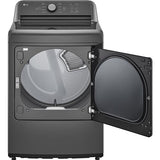 LG - 7.3 CF Electric Dryer, Sensor Dry, NeverRust Stainless Steel Drum - DLE6100M