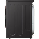 LG - 7.4 CF Ultra Large Capacity Gas Dryer w/ Sensor Dry, TurboSteam, Wi-Fi - DLGX6501B