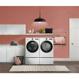 LG - 7.4 CF Ultra Large Capacity Electric Dryer w/ Sensor Dry and TurboSteamDryers - DLEX6500W