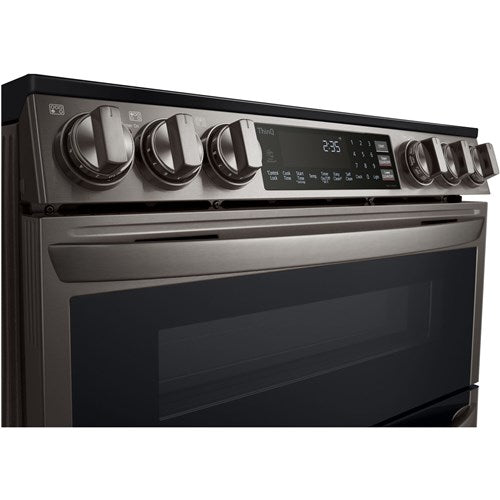 LG - 7.3 CF Smart Electric Double Oven Slide-In, ProBake, Convection, Air Fry - Electric Slide-in - LTEL7337D