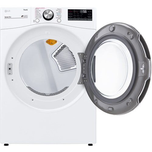 LG - 7.4 CF Ultra Large Capacity G Dryer w/ Sensor Dry, TurboSteam, Wi-Fi - DLGX4201W