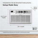 TCL - 12000 BTU Smart Through-the-Wall AC with Heat 230V - White