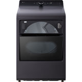 LG - 7.3 cu. ft. 7.3 CF Electric Dryer, Wi-Fi, Easy Load, AI Sensor Dry - Black Matte - DLE8400BE