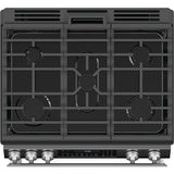 Sharp - 6.1 CF / 30" Gas Slide-In Range, Convection, AirFry - SSG3065JS
