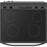 Midea - 30" Electric Range with Steam Clean - MER30S2ABB