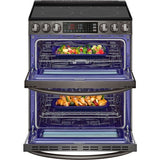 LG - 7.3 CF Smart Electric Double Oven Slide-In, ProBake, Convection, Air Fry - Electric Slide-in - LTEL7337D