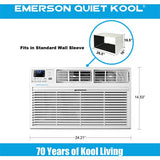 Emerson Quiet - 10000 BTU TTW Heat/Cool Air Conditioner, 230V | EATE10RD2T