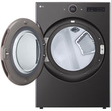 LG - 7.4 CF Ultra Large Capacity Electric Dryer w/ Sensor Dry and TurboSteamDryers - DLEX6500B