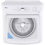 LG - 4.1 CF Top Load Washer (WT6105CW) & 7.3 CF Gas Dryer (DLG6101W) - WT6105CW-G-KIT