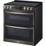 LG - 7.3 CF Smart Electric Double Oven Slide-In, ProBake, Convection, Air Fry - Electric Slide-in - LTEL7337D