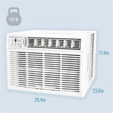 Keystone - 23, 000 BTU Heat/Cool Window Air Conditioner, R32 | KSTHW25B