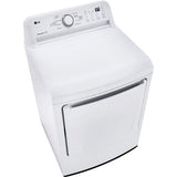 LG - 7.3 CF Ultra Large High Efficiency Gas Dryer - DLG7001W