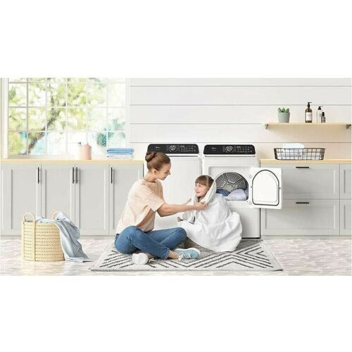 Midea - 7.0 CF Gas Dryer, Sensor Dry - MLTG45N4BWW