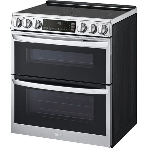 LG - 7.3 CF Smart Electric Double Oven Slide-In, ProBake, Convection, Air FryElectric Slide-in - LTEL7337F