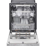 LG - 24" Top Ctrl Dishwasher, 44 dBA, 3rd Rack, TrueSteam, ThinQ - LDP6810SS