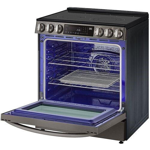 LG - 6.3 CF Smart Electric Slide-In Range, Air Fry, Fan Convection, ESTAR - LSEL6333ZE