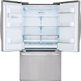 LG - 28 CF French Door, Ice and Water with Single Ice - LRFS28XBS