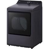 LG - 7.3 CF Gas Dryer, LCD Digital Dial Control, Wi-Fi, Easy Load, Steam - DLGX8601BE
