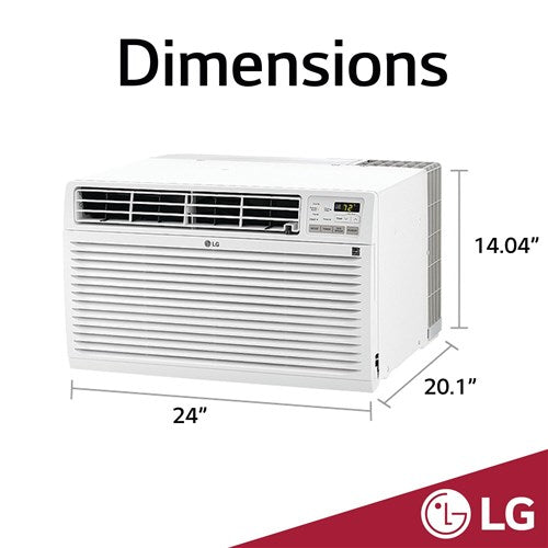 LG - 11, 200 BTU Thru-the-Wall Air Conditioner with Heat, 230V | LT1233HNR