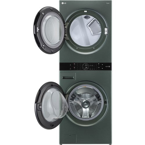 LG - 4.5 CF / 7.4 CF Electric Washtower with Center Control, TurboSteamLaundry Centers - WKEX200HGA