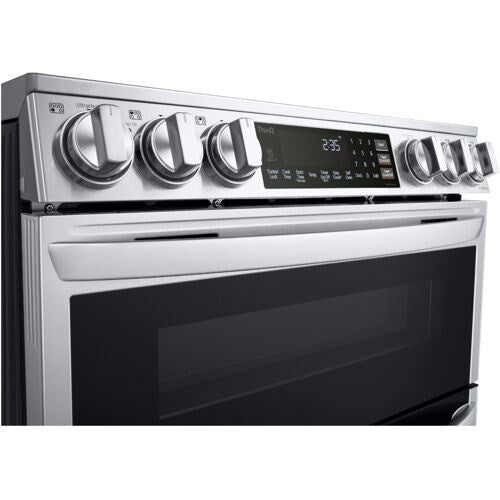 LG - 7.3 CF Smart Electric Double Oven Slide-In, ProBake, Convection, Air FryElectric Slide-in - LTEL7337F