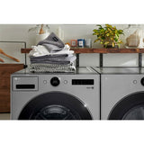 LG - 7.4 CF Ultra Large Capacity Gas Dryer w/ Sensor Dry, TurboSteam, Wi-Fi - DLGX5501V