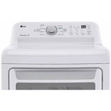 LG - 4.8 Top Load Washer (WT7155CW) & 7.3 CF Gas Dryer (DLG7151W) - WT7155CW-G-KIT