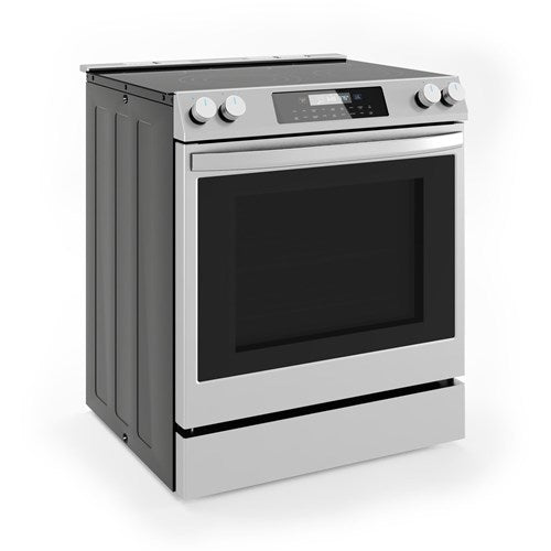 Midea - 6.3 CF / 30" Electric Range, Convection, Wi-Fi - Stainless - MES30S4AST