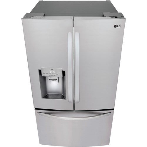 LG - 28 CF French Door, Ice and Water with Single Ice - LRFS28XBS