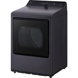 LG - 7.3 cu. ft. 7.3 CF Electric Dryer, Wi-Fi, Easy Load, AI Sensor Dry - Black Matte - DLE8400BE