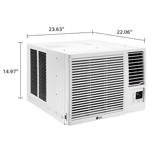 LG - 12,000 BTU Window Air Conditioner/Heater, R32Window Heat/Cool - LW1223HR